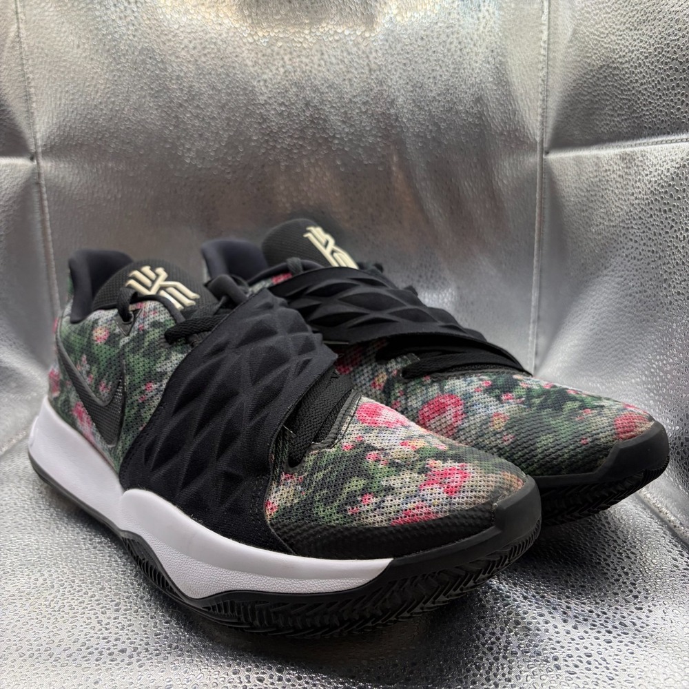 Size 13‎ Nike Kyrie Low Floral Black Mens Lace Up Athletic Sneaker A08979-002